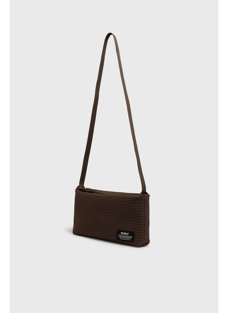 Bolso ECOALF TIKA BAGUETTE OTTO DARK BROWN marrón