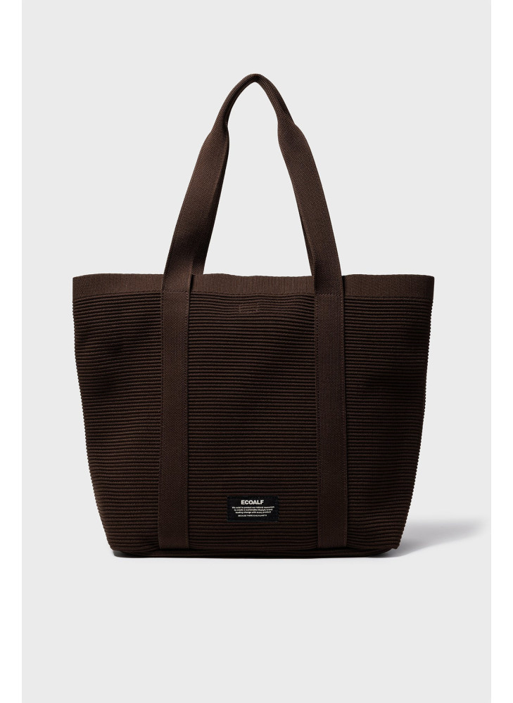 Bolso ECOALF TIKA SHOPPER OTTO DARK BROWN marrón