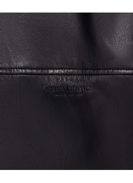 Cazadora Armani Exchange negra de piel de hombre XM003354
