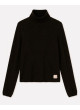 Jersey Armani Exchange negro de cuello cisne XW002882 de mujer