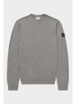 Jersey ECOALF BAYONA gris médium grey melange