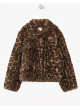 Chaquetón leopardo Alva de piel sintética