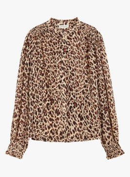 Camisa Almira con estampado de leopardo de mujer