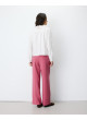 Camisa blanca Abigail de algodón de mujer