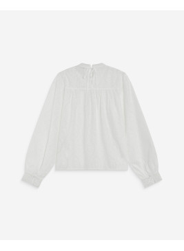 Camisa blanca Abigail de algodón de mujer