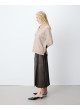 Jersey de cuello pico Salvador de lurex  de mujer