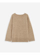 Jersey de cuello pico Salvador de lurex  de mujer
