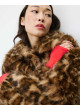 Chaquetón leopardo Alva de piel sintética
