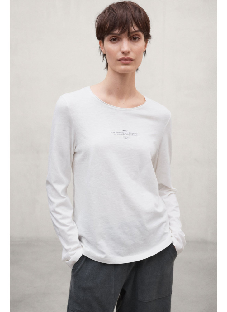 Camiseta ECOALF Novar white blanca de mujer