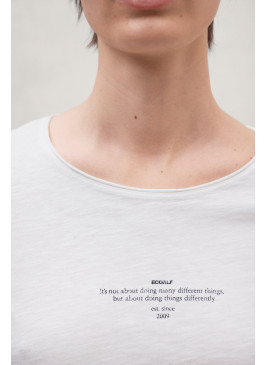 Camiseta ECOALF Novar white blanca de mujer