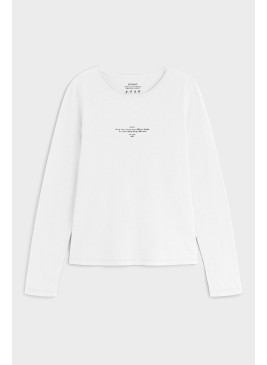 Camiseta ECOALF Novar white blanca de mujer