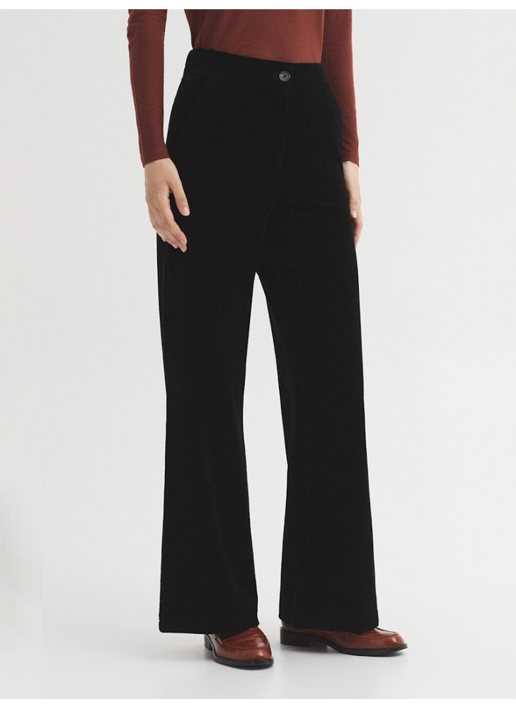 Pantalón Nice Things negro de pana WJX017