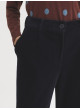Pantalón Nice Things azul marino de micropana elástica WJX019