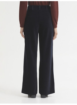 Pantalón Nice Things azul marino de micropana elástica WJX019