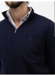 El Ganso Jersey básico cuello camionero marino  azul 260016