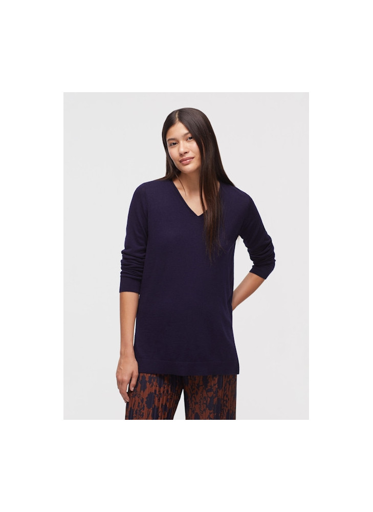 Jersey Nice Things mujer azul de pico