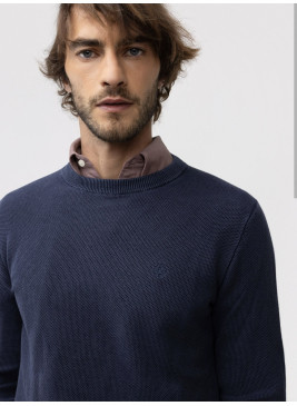 Jersey El Ganso estructura garment dyed marino 260086