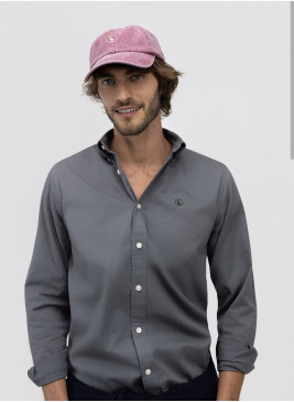 Camisa EL GANSO garment dyed botton down gris 260051 de hombre