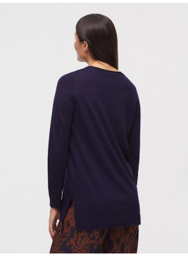 Jersey Nice Things mujer azul de pico