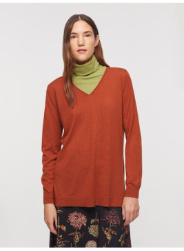 Jersey Nice Things mujer pico teja