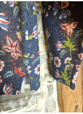 Jersey con estampado de flores de mujer f2