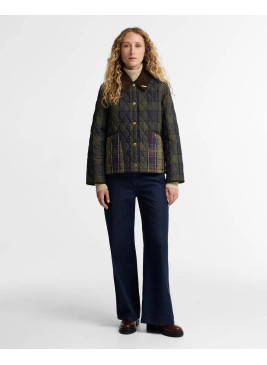 Barbour tartan  liddesdale cropped liddesdale quilted jacket