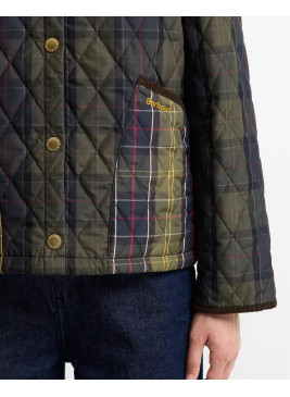 Barbour tartan  liddesdale cropped liddesdale quilted jacket