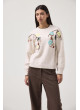 Jersey con flores bordadas B7