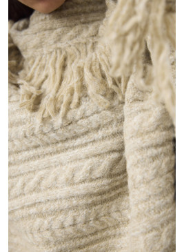 Poncho con flecos
