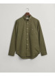 Camisa GANT verde hombre algodón regular fit