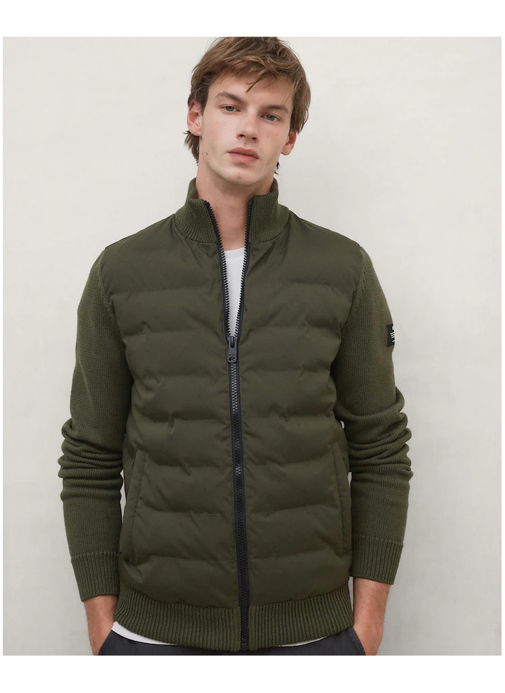 ECOALF chaqueta híbrida Tarife khaki  vintage green verde