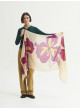 Fular Nice Things de lana estampado Bold flowers WFX015