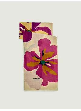 Fular Nice Things de lana estampado Bold flowers WFX015