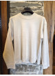Jersey crudo de cuello redondo con aberturas laterales Cr14