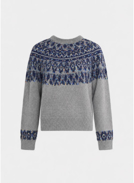 Jersey gris con cenefa...