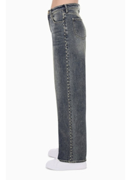 Vaquero Armani Exchange azul con tachuelas XW000100 de mujer