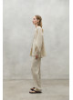 Camisa ECOALF lino beige mujer lai