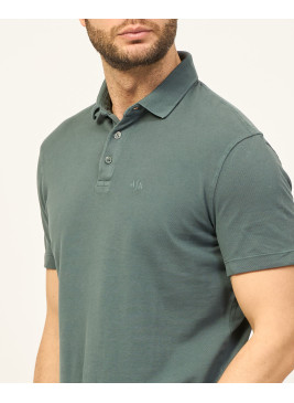 Polo Armani Exchange hombre verde grisáceo 3DZFAB